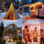 Solar String Lights Outdoor Waterproof IP65 9.3 Feet Patio Lights with 20 LED Crystal Globe Hanging Light for Backyard Porch Balcony Party Decor, Wedding,Party,Camping - Image 5